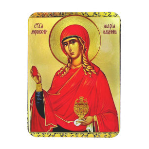 Orthodoxe Ikone der heiligen Maria Magdalena Magnet