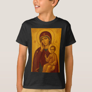 Orthodoxe Ikone der Theotokos und des Baby Jesus C T-Shirt