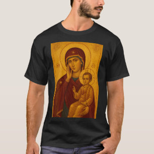 Orthodoxe Ikone der Theotokos und des Baby Jesus C T-Shirt
