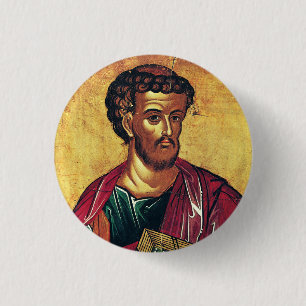 Orthodoxe Ikone des Evangelisten Lukas Button