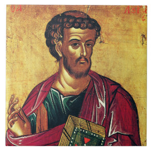 Orthodoxe Ikone des Evangelisten Lukas Fliese