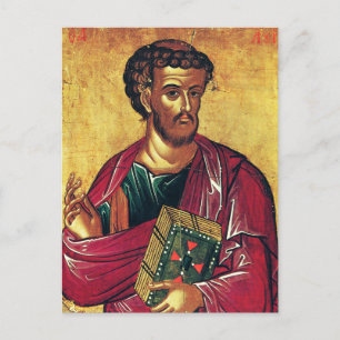 Orthodoxe Ikone des Evangelisten Lukas Postkarte