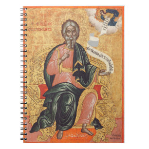 Orthodoxe Ikone des heiligen Apostels Andreas Notizblock