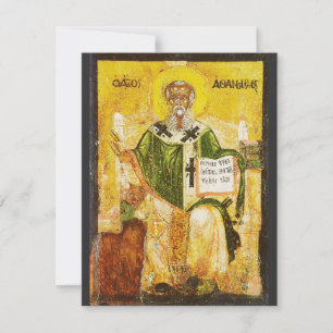 Orthodoxe Ikone des Heiligen Athanasius von Alexan