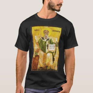 Orthodoxe Ikone des Heiligen Athanasius von Alexan T-Shirt