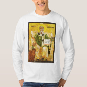 Orthodoxe Ikone des Heiligen Athanasius von Alexan T-Shirt