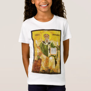 Orthodoxe Ikone des Heiligen Athanasius von Alexan T-Shirt