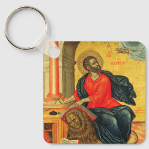 Orthodoxe Ikone des heiligen Markus des Evangelist Schlüsselanhänger