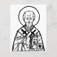 Orthodoxe Ikone des heiligen Nikolaus des Wundertä