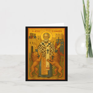 Orthodoxe Ikone des Hl. Ignatius von Antiochia Karte