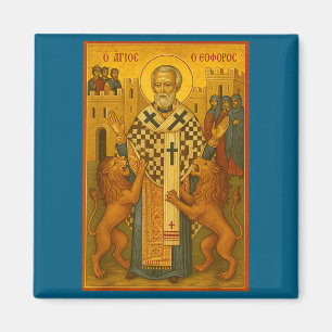 Orthodoxe Ikone des Hl. Ignatius von Antiochia Magnet