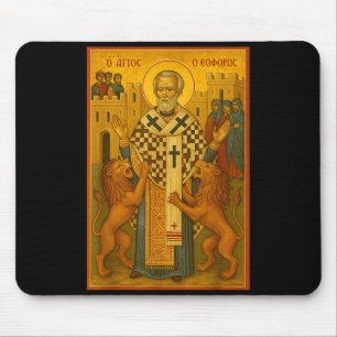 Orthodoxe Ikone des Hl. Ignatius von Antiochia Mousepad