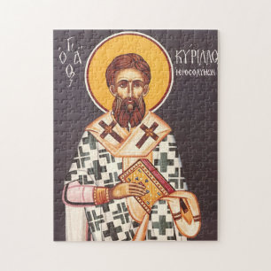 Orthodoxe Ikone des Hl. Kyrill von Jerusalem Puzzle