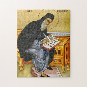 Orthodoxe Ikone des Hl. Nicodemus des Hagioriten Puzzle