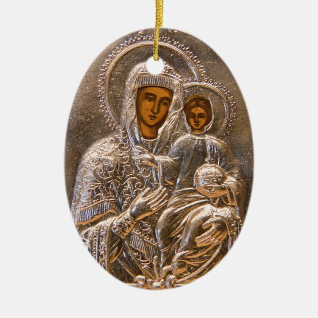 Orthodoxe Ikone Keramik Ornament (Vorne)
