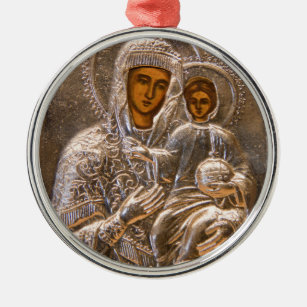 Orthodoxe Ikone Ornament Aus Metall