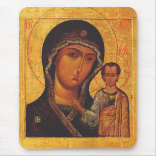 Orthodoxe Ikone Unsere Liebe Frau von Kasan Mousepad
