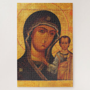 Orthodoxe Ikone Unsere Liebe Frau von Kasan Puzzle