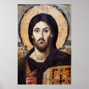 Orthodoxe Ikone unseres Erretters Jesus Christus Poster