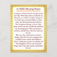 Orthodoxe Kindergebet-Karte