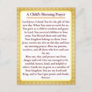 Orthodoxe Kindergebet-Karte Postkarte