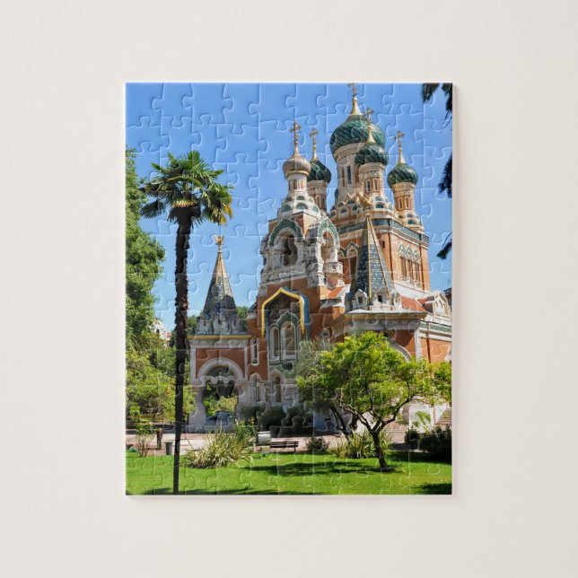 Orthodoxe Kirche in Nizza Frankreich Puzzle (Vertikal)