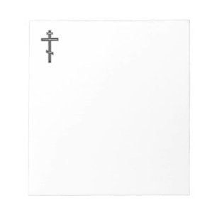 Orthodoxe Kreuz Notizblock