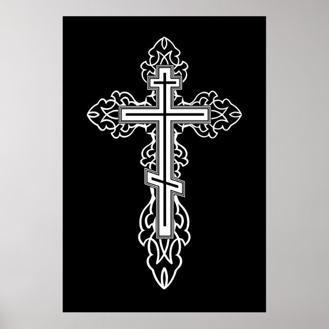 Orthodoxe Kreuz Poster (Vorne)
