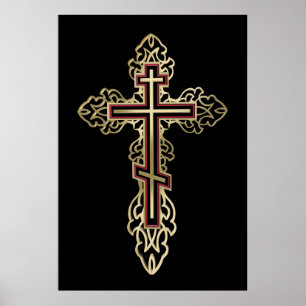 Orthodoxe Kreuz Poster