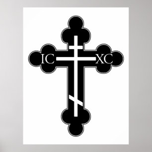 Orthodoxe Kreuz Poster
