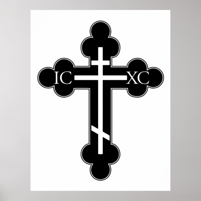 Orthodoxe Kreuz Poster (Vorne)