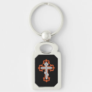 Orthodoxe Kreuz Schlüsselanhänger