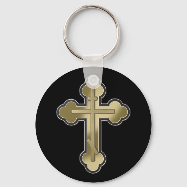 Orthodoxe Kreuz Schlüsselanhänger (Vorderseite)