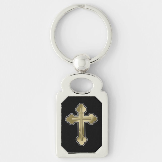 Orthodoxe Kreuz Schlüsselanhänger (Vorderseite)