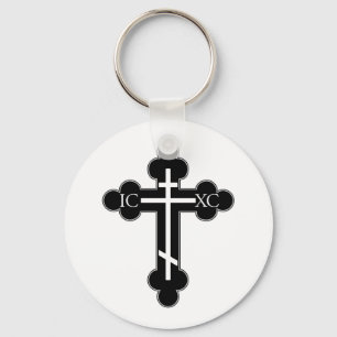 Orthodoxe Kreuz Schlüsselanhänger