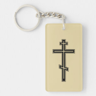 Orthodoxe Kreuz Schlüsselanhänger