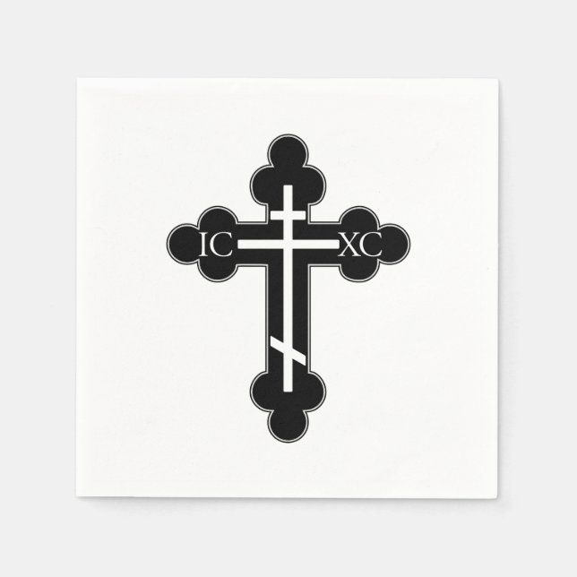 Orthodoxe Kreuz Serviette (Vorderseite)