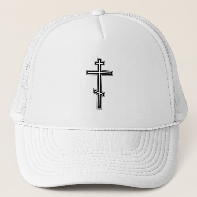 Orthodoxe Kreuz Truckerkappe (Vorderseite)