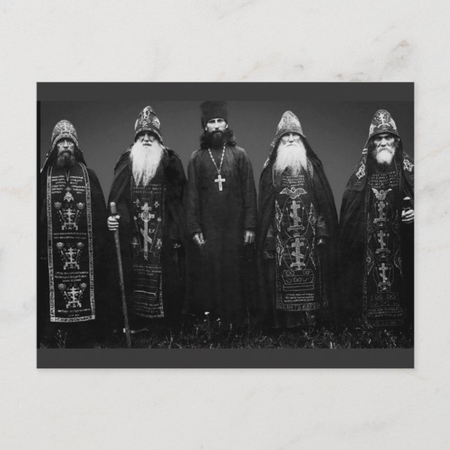 Orthodoxe Schemamonks Postkarte (Vorderseite)