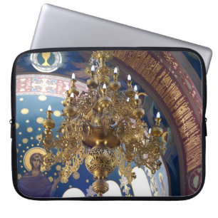 Orthodoxe Weihnachten. Die reiche Dekoration Laptopschutzhülle