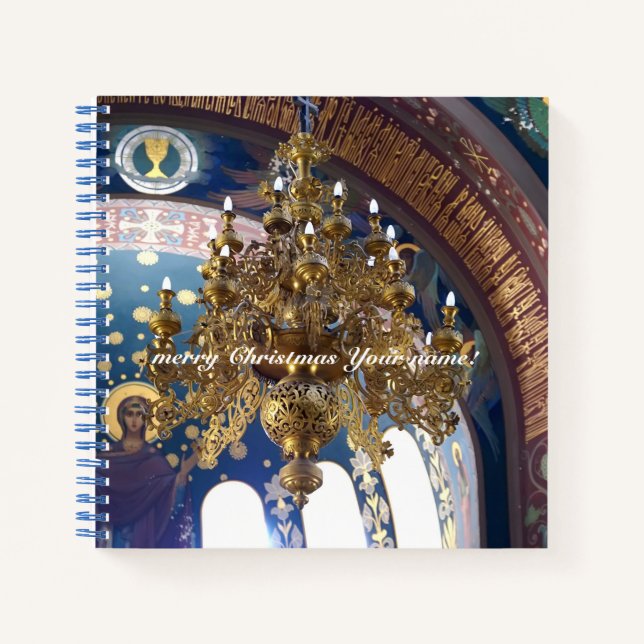 Orthodoxe Weihnachten. Die reiche Dekoration Notizbuch (Vorderseite)