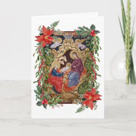 Orthodoxe Weihnachtskarte Einladung