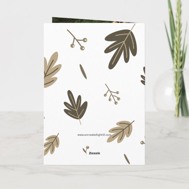 Orthodoxe Weihnachtskarte Feiertagskarte (Rückseite)