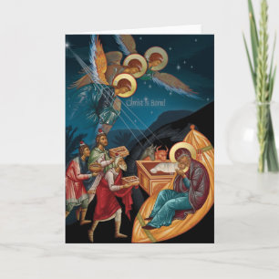 Orthodoxe Weihnachtskarten Feiertagskarte