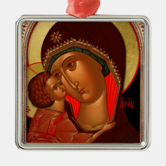 Orthodoxe Weihnachtsverzierung - Novgorod Silbernes Ornament