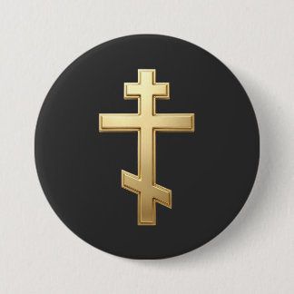 Orthodoxenkreuz Button