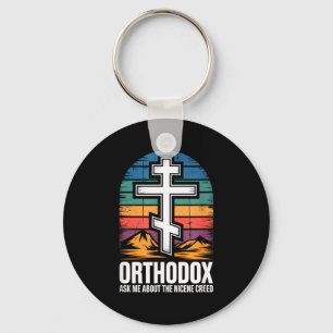 Orthodoxer Christ fragt mich über das Nicänische G Schlüsselanhänger