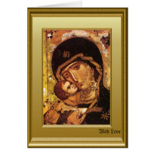 Orthodoxer Ikon der Jungfrau Mary und das Kind-JES