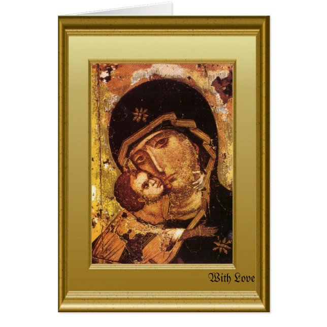 Orthodoxer Ikon der Jungfrau Mary und das Kind-JES (Vorne)