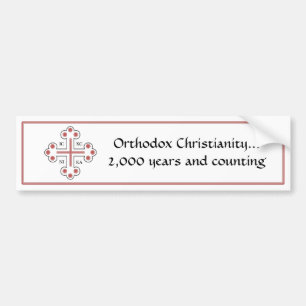 Orthodoxes christliches für 2.000 Jahre und die Autoaufkleber